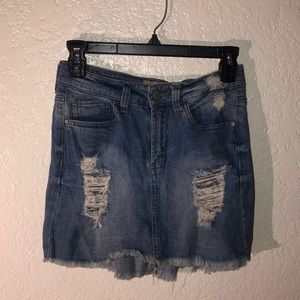 Denim Skirt / Celebrity Pink